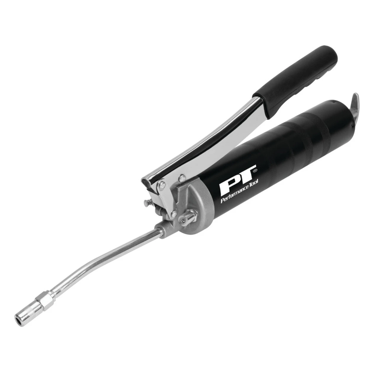 Pro Grease Gun, 14-ounce Heavy Duty With Comfort Grip And Accessories