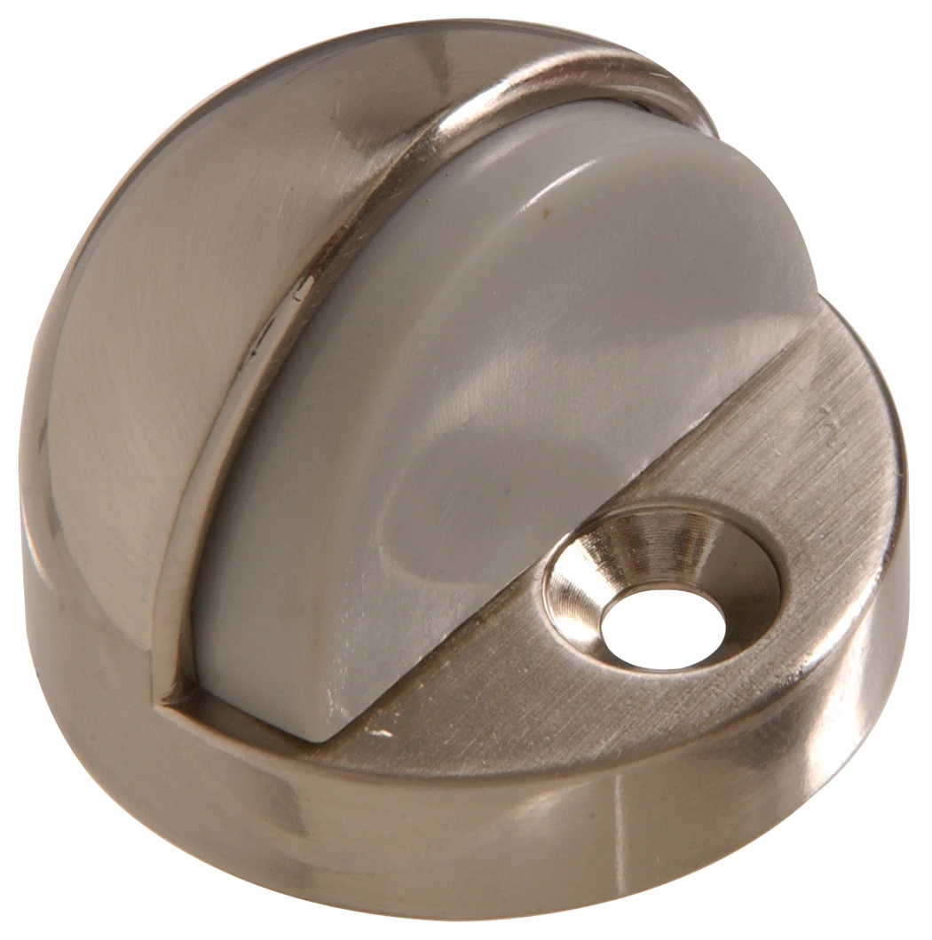 852971 High Dome Floor Door Stop - Satin Nickel Finish