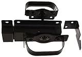 The Hillman Group 852505 Swinging Door Latch- Black Finish 1-Pack