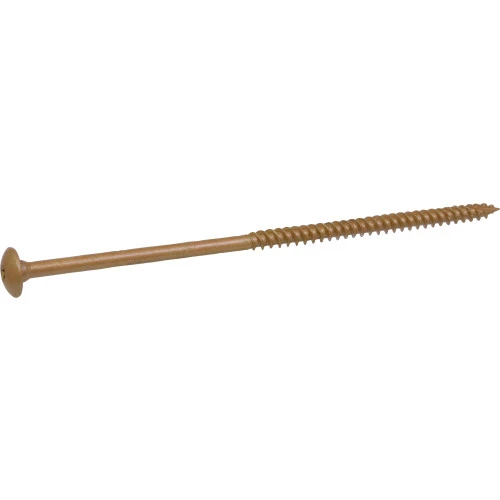 Power Pro Construction Lags, Star Drive, Bronze Ceramic, 8 x 5/16-In., 15-Pk.