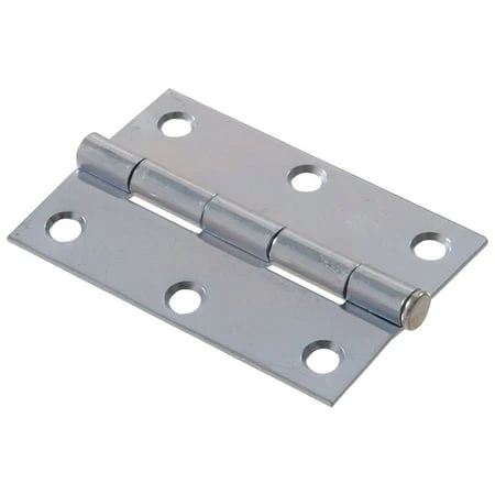 The Hillman Group 852590 3' Light Narrow Hinge - Removable Pin - Zinc Plated 2-Pack