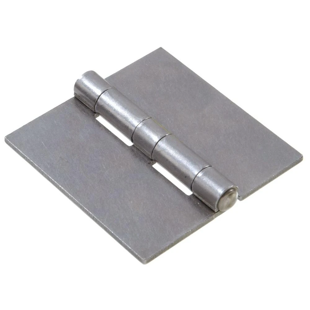 4-1/2 in. Plain Steel Weldable Surface Hinge Square Corner with Full Surface Fixed Pin (5-Pack)