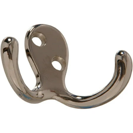 852292 Nickel Clothes Hook - Durable Single Item For Home Organization
