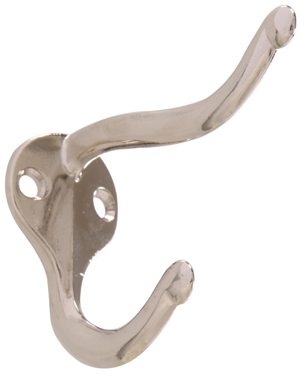 852275 Coat & Hat Hooks - Nickel Finish, Durable Design