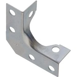 852188 4" X 0.62" Zinc Plated Outside Corner Brace For Structural Support