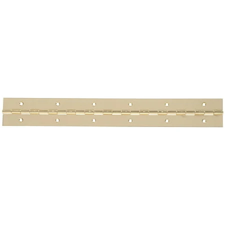 Continuous Hinge 48" X 1.5" Brass Plated Surface Mount