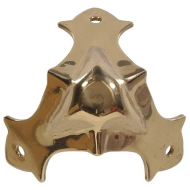 Part 851152 7/16" Solid Brass Decorative Corner By Hillman - Single Item