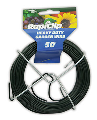 50 Ft. Green Vinyl-coated Heavy-duty Garden Wire, 1.0mm Diameter