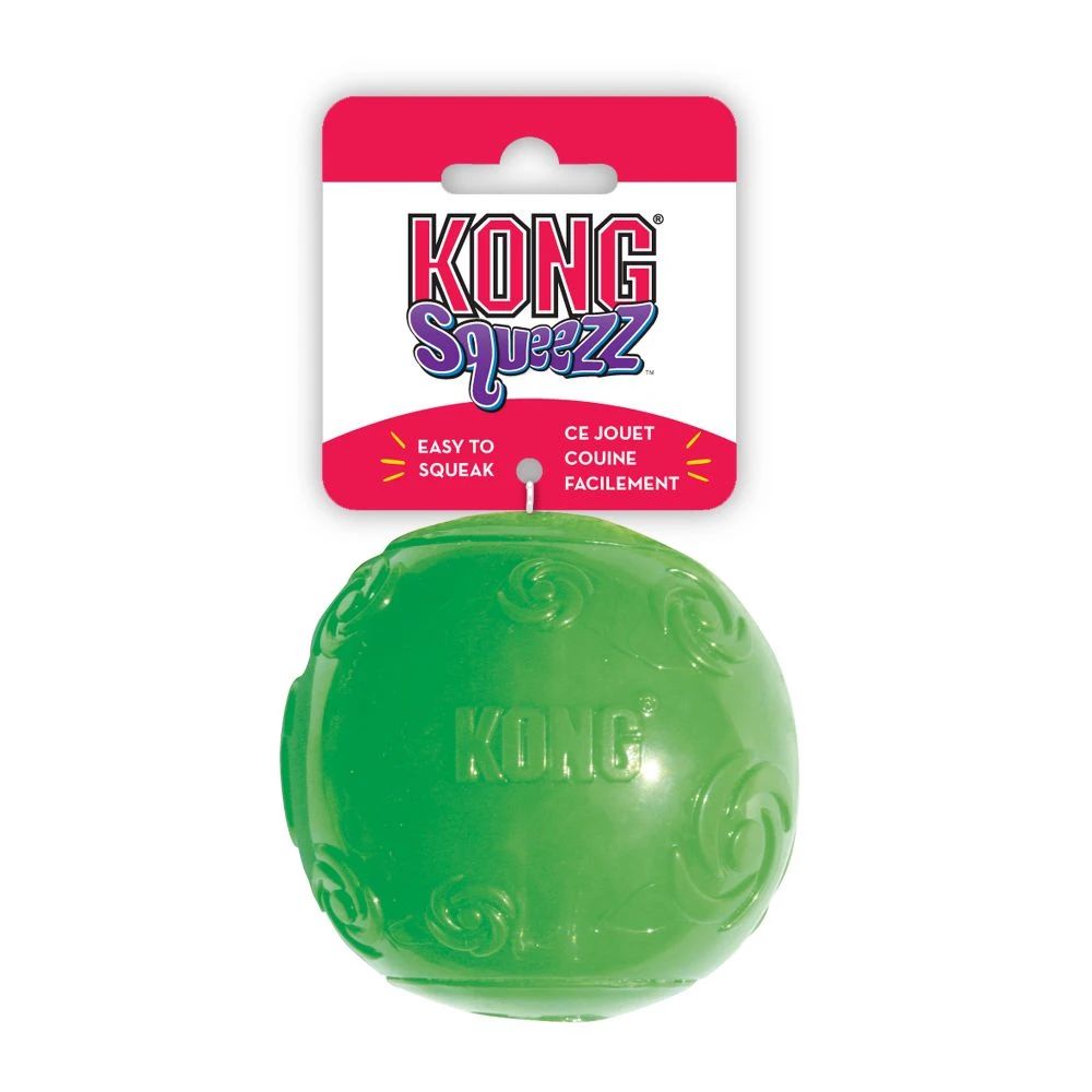 Squeezz Extra Large Ball Dog Toy With Recessed Squeaker For Fetch