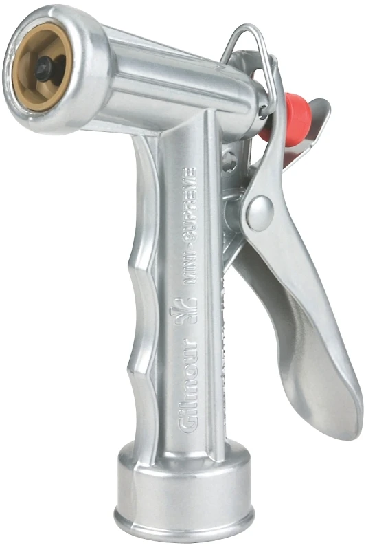 Mid-Size Pistol Grip Metal Hose Nozzle with Adjustable Spray Pattern