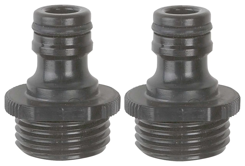 Male Hose End Quick Connectors, 2-Pk.