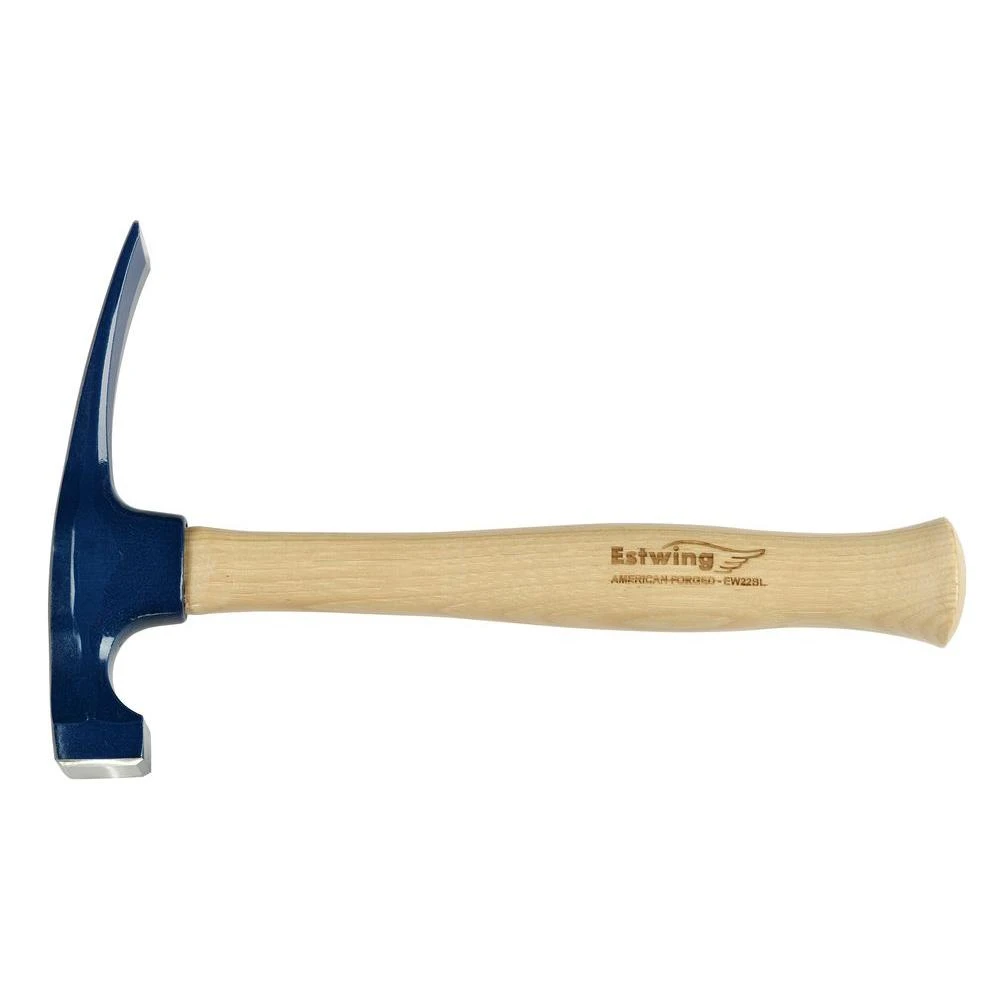 21 Oz. Bricklayer Hammer With Hickory Handle And Shock Reduction Grip