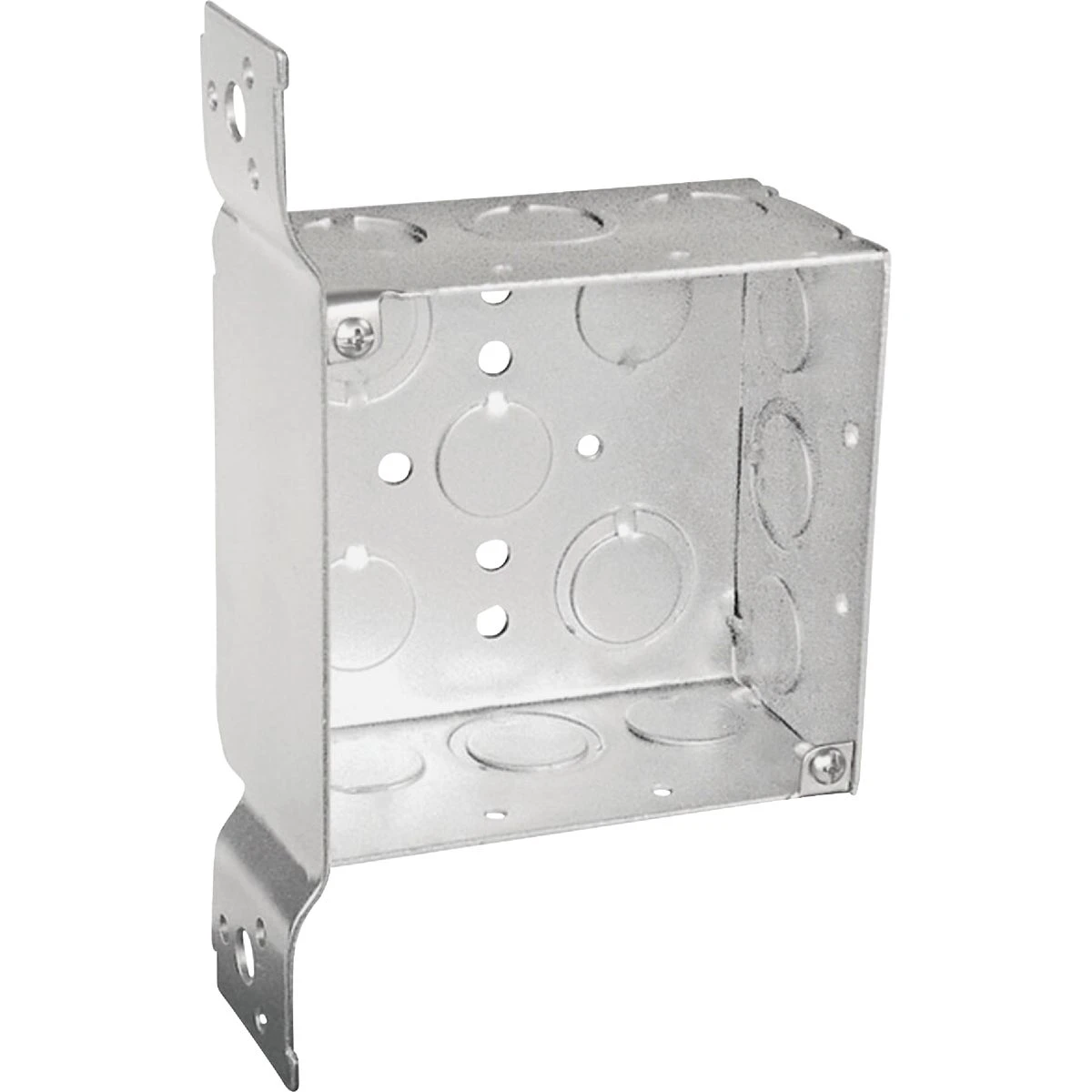4 In. X 4 In. Welded Steel Square Electrical Box With Knockouts