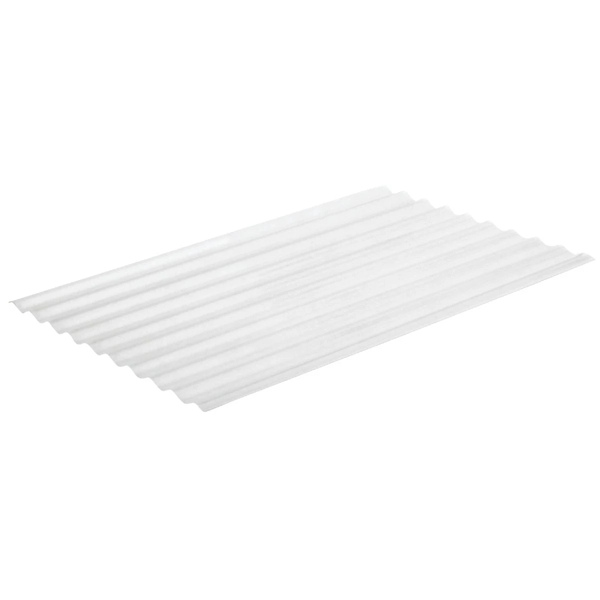 Super600 26 In. X 10 Ft. White Round Fiberglass Corrugated Panels