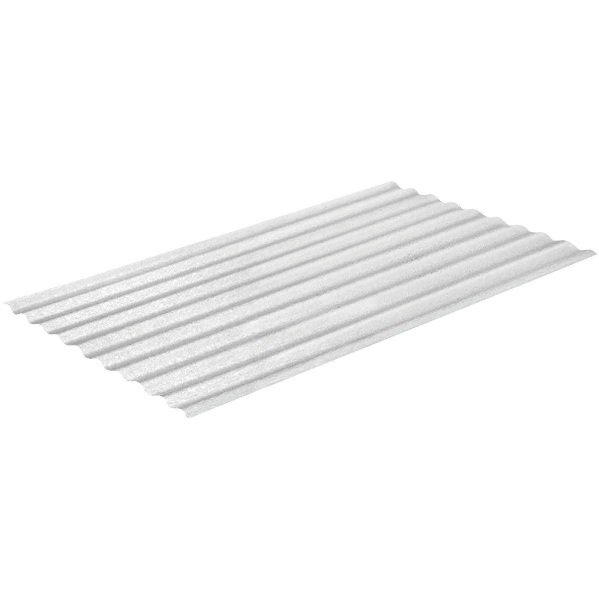 26 Inch by 10 Foot White 5 Ounce Corrugated Fiberglass Panel