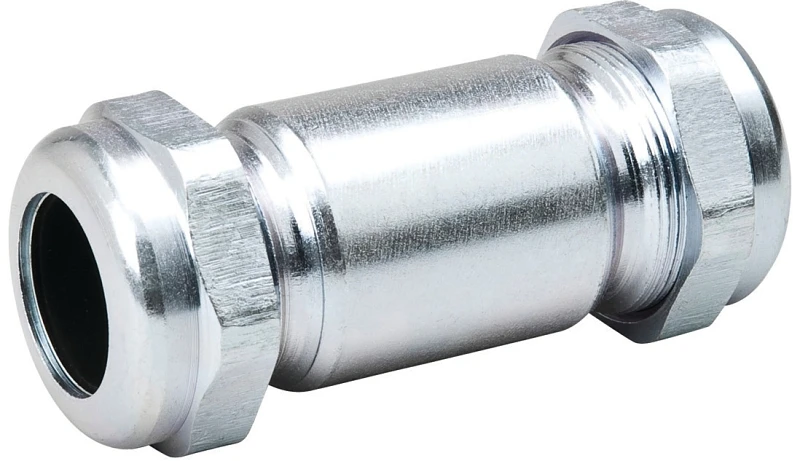B&k 1-1/2-inch Galvanized Pipe Repair Coupling With Compression Connection