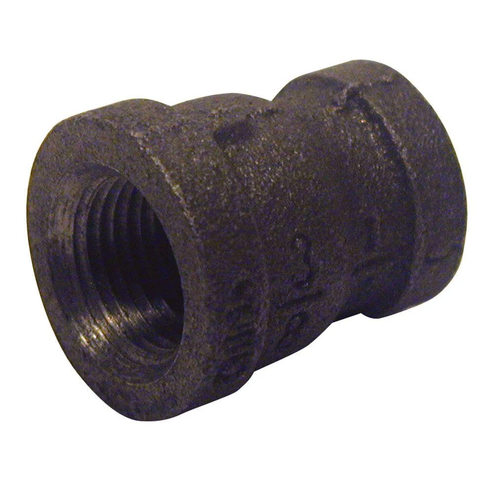 1 In. X 1/2 In. Black Malleable Iron Fpt X Fpt Reducing Coupling