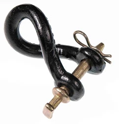 Twisted Clevis, 1 Inch by 5 Inch, Heavy Duty Metal Construction