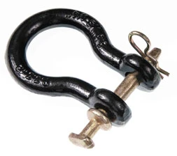 Straight Clevis, Black, 7/8" X 3-1/4-inch, 16,000 Lb Load Limit