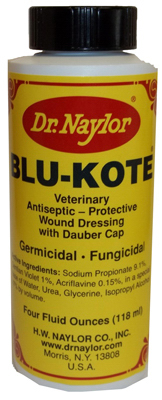 Blu-Kote Animal Antiseptic, 4 Ounce Pump Bottle for Wound Care