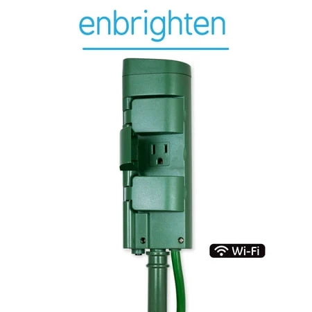 Smart Wi-fi Yard Stake With 6 Outlets And 19" Cord, Green