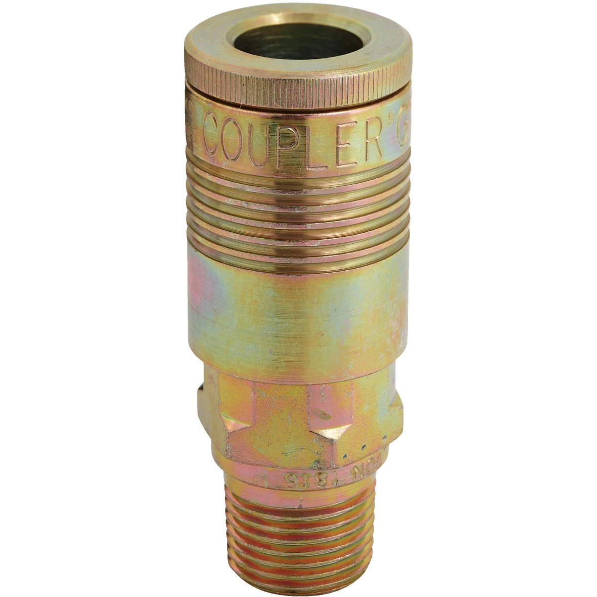 1/2 Inch Mnpt Steel G-style Air Tool Coupler - High Flow, Durable Design