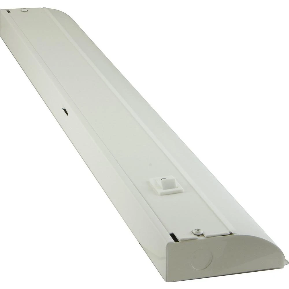 Under-Cabinet Direct-Wire LED Light Fixture, White Metal, 961 Lumens, 24 Inches