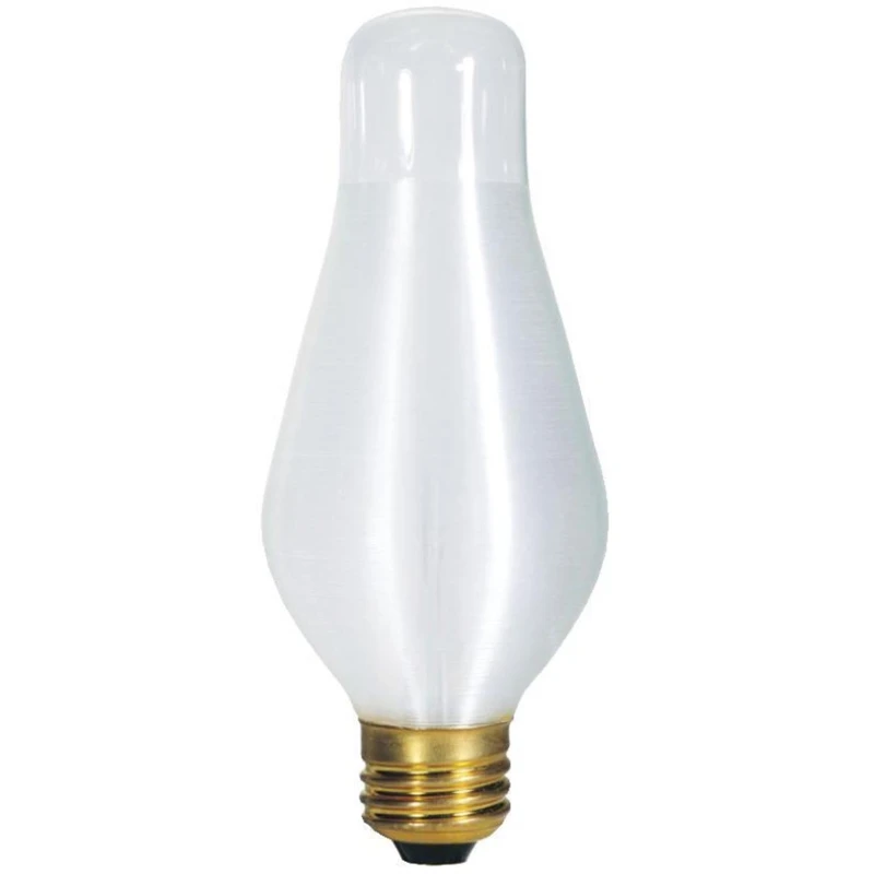 Glowescent Chimney Shape Light Bulb, White, 75-Watts