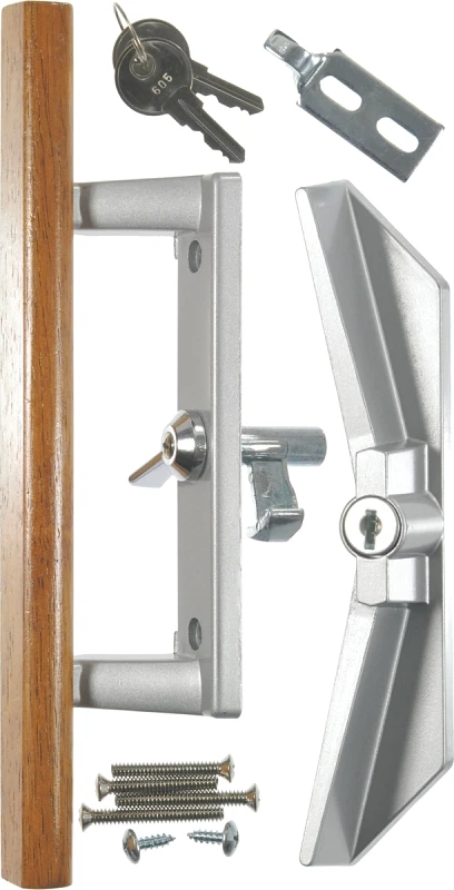 Durable 3.94-Inch Sliding Patio Door Handle with Secure Key Lock