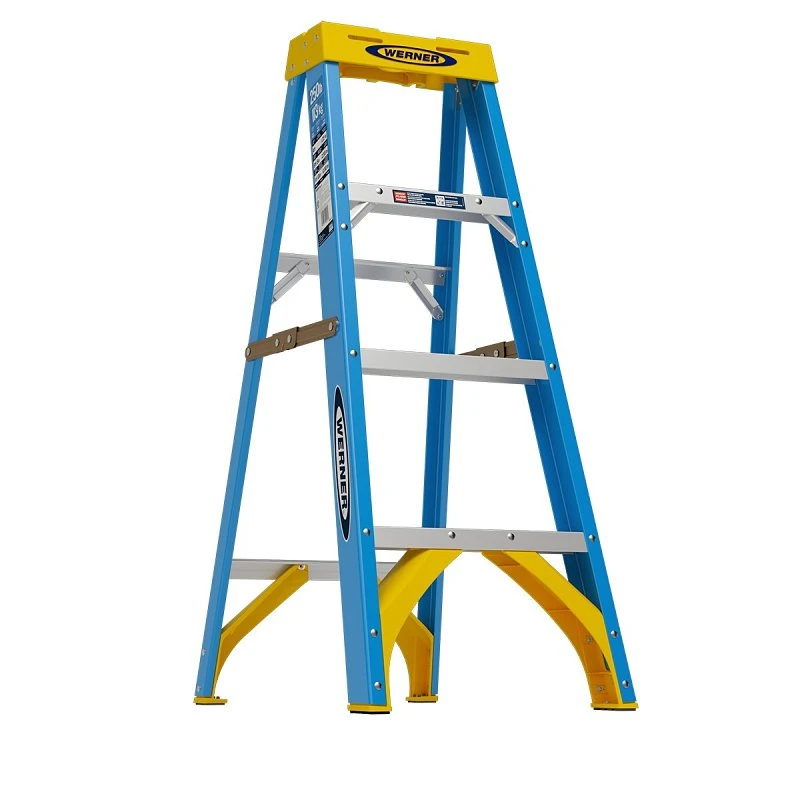 4-ft Fiberglass Type 1 Step Ladder - 250 Lbs Capacity, Model 6004s