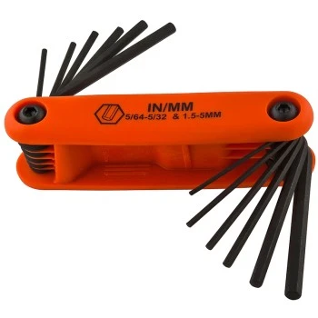 272781 12 Piece Metric And Inch Black Hex Key Set