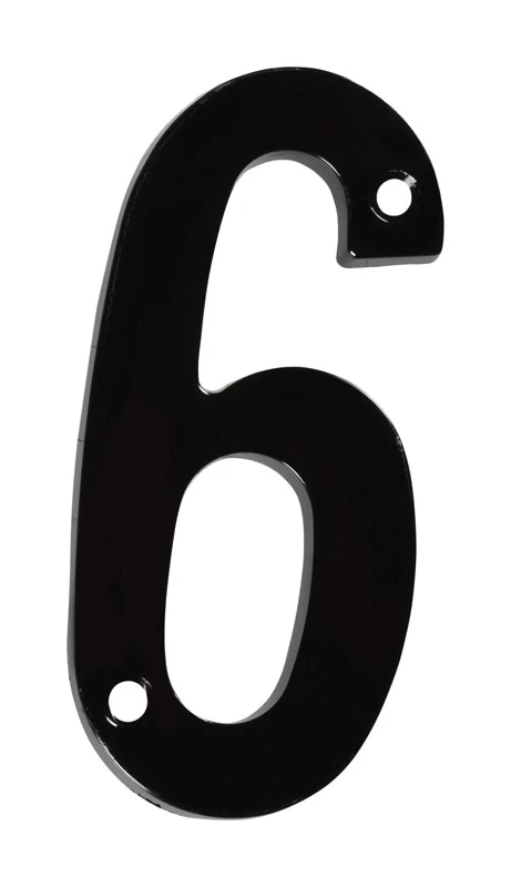 National Hardware 4 in. Black Metal Number 6 Mounting Screws 1 pk