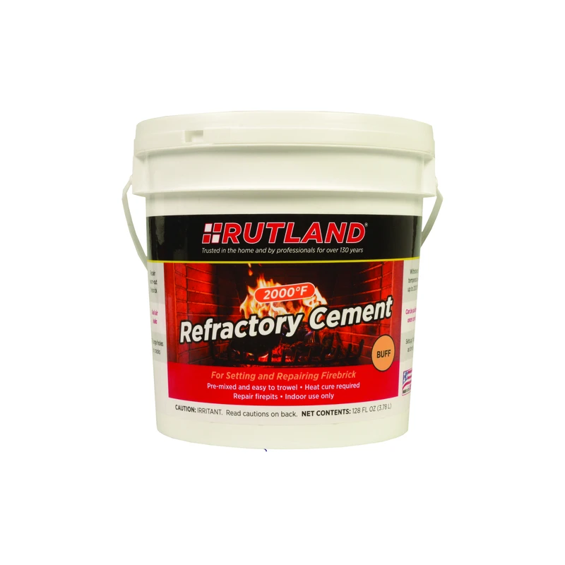 Refractory Cement 128 Fl. Oz. Tub - Model 611 For High-heat Repairs