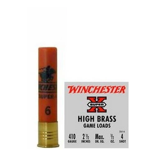 Super-x High Brass Game Loads .410 Gauge 2.5 In 4 Shot 25 Rounds