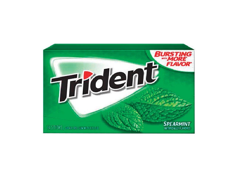 Sugar Free Spearmint Chewing Gum 14 Pieces 1.168 Ounce Pack