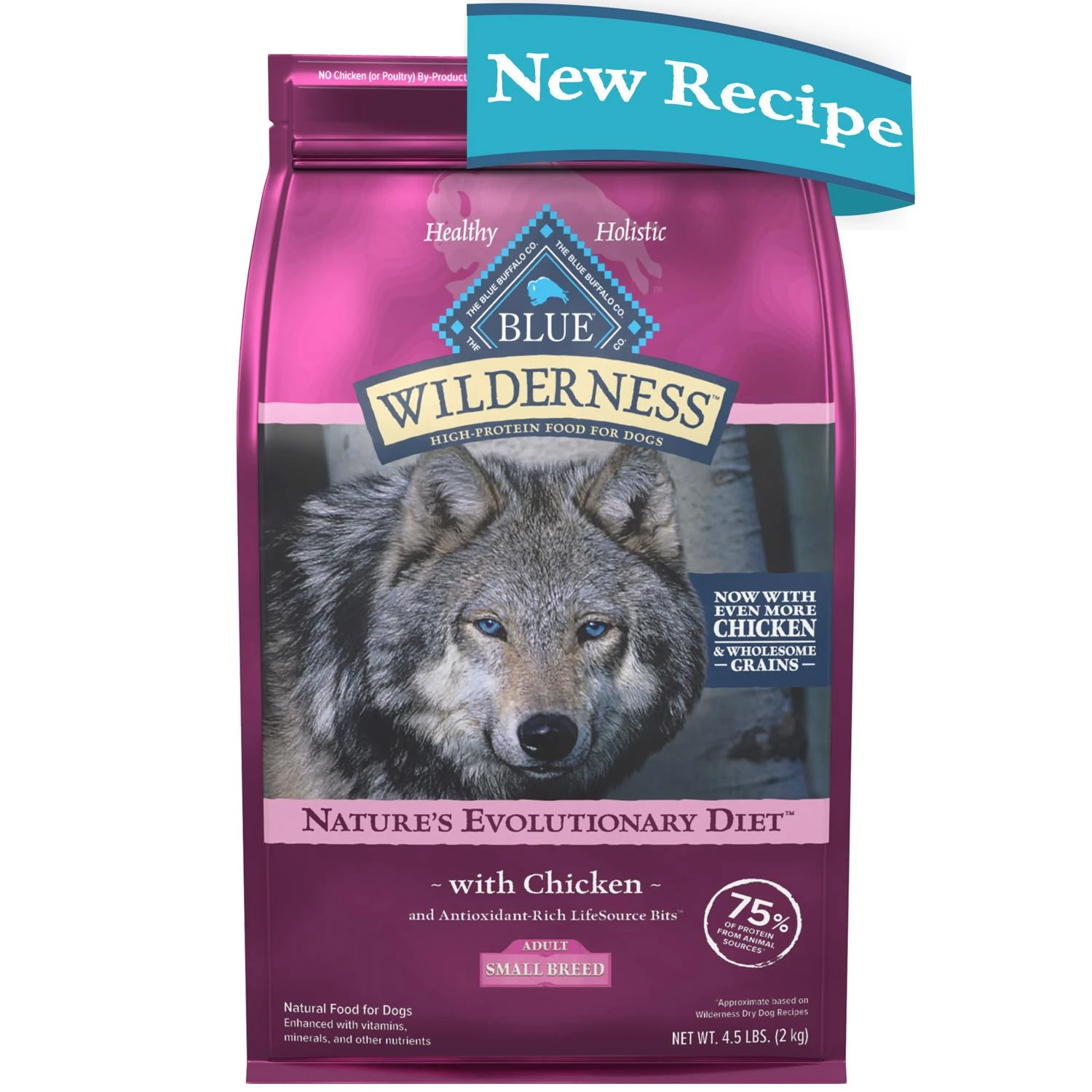 Wilderness Dry Dog Food Chicken Formula for Small Breed Dogs 4 Pounds