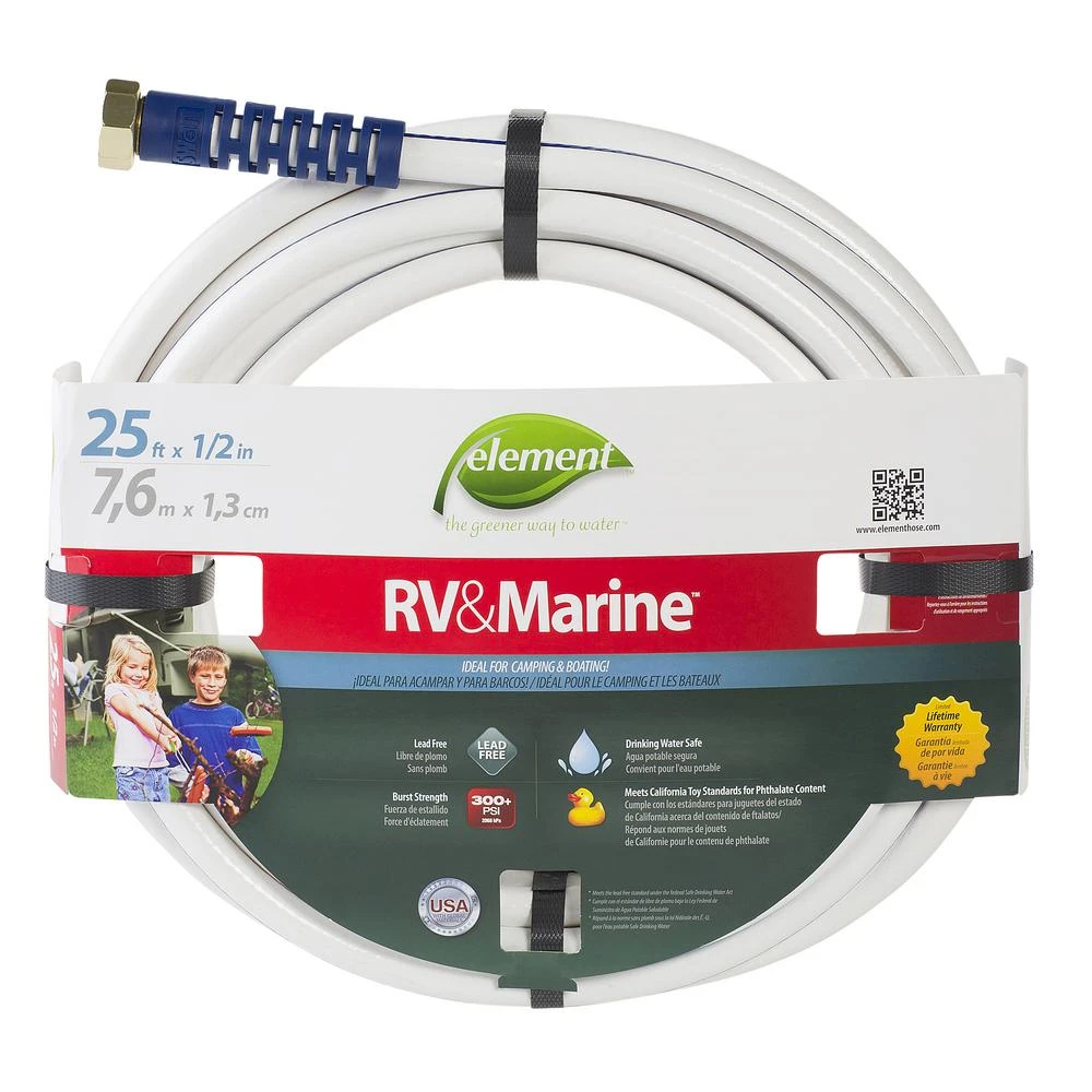 1/2 In. Diameter X 25 Feet Marine/rv Water Hose