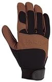 Men's The Dex Spandex And Goatskin Mechanics Gloves, Black/barley, Medium