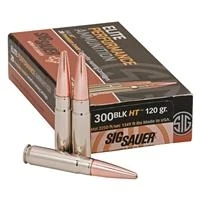 Elite Performance Centerfire Rifle Ammo, .300 Aac Blackout, 120 Grain, 20 Rounds