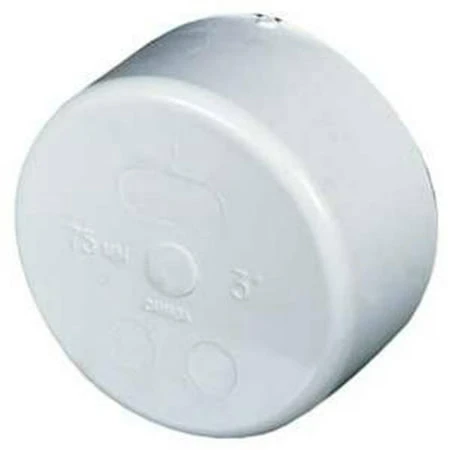 040959 4 Inch Pvc Sewer And Drain Pipe Cap With Hub Connection