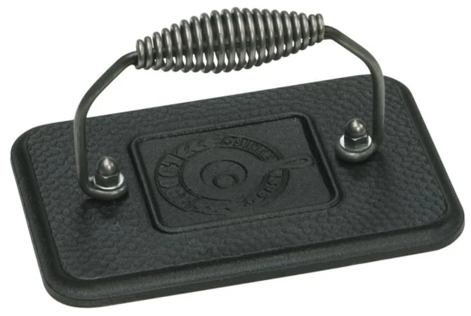 Lgp3 Rectangular Grill Press - Heavy Duty Cast Iron Cooking Tool