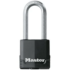 2.12-in Black Steel Shackle Keyed Padlock With Laminated Steel Body