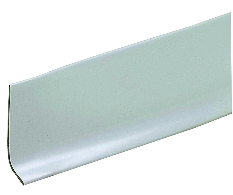 Building Products 1/8 In. L Prefinished Gray Vinyl Wall Base Trim 2-1/2 X 4 In.