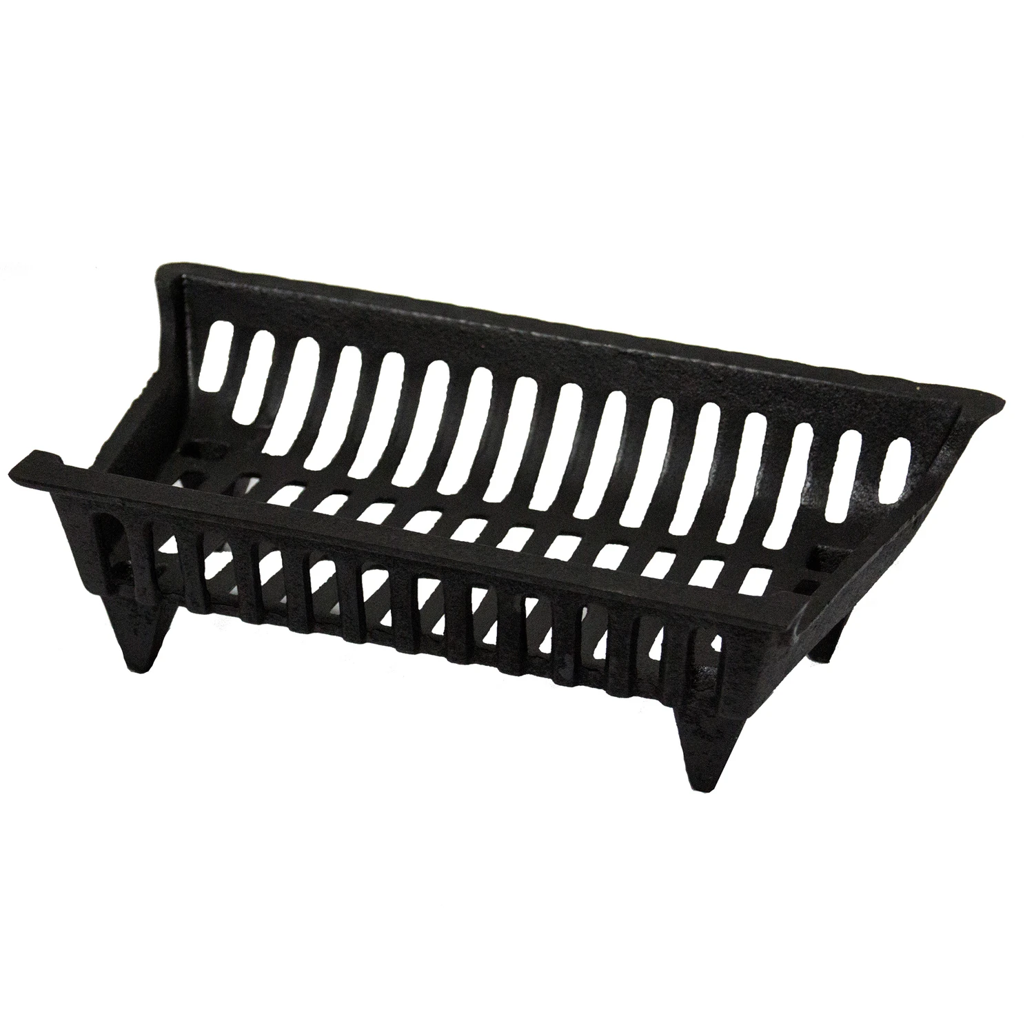 18 Inch Black Cast Iron Fireplace Grate For Enhanced Fire Performance