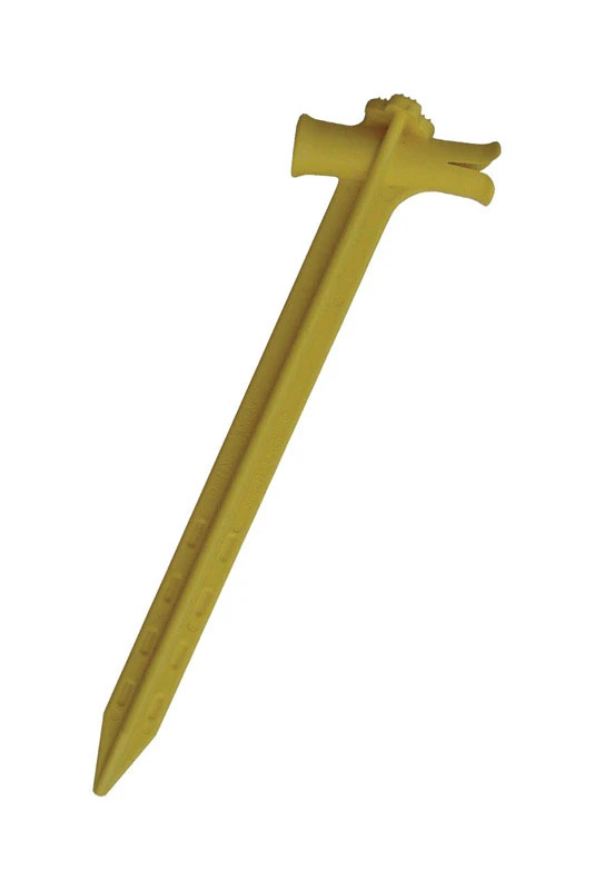 9 in. Yellow Heavy-Duty Nylon Yard and Garden Stake (4-Pack)