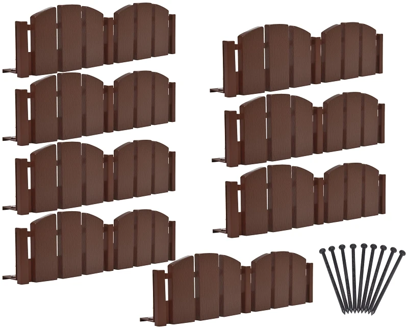 3600br-10-6 Brown Landscape Edging Kit, 10 Feet Long