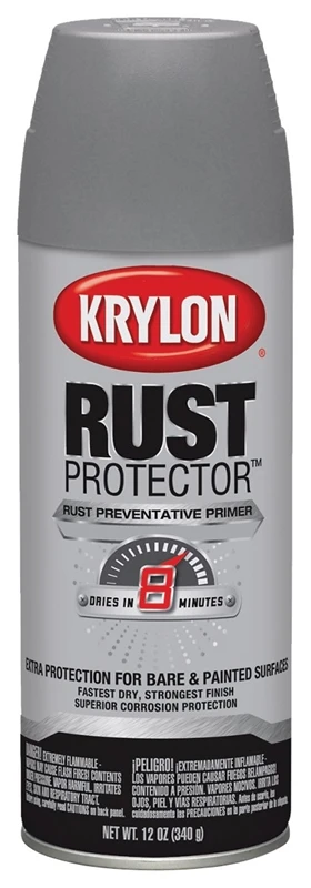 Rust Protector Gray Primer Spray 12 Oz. - Rust-preventative Coating