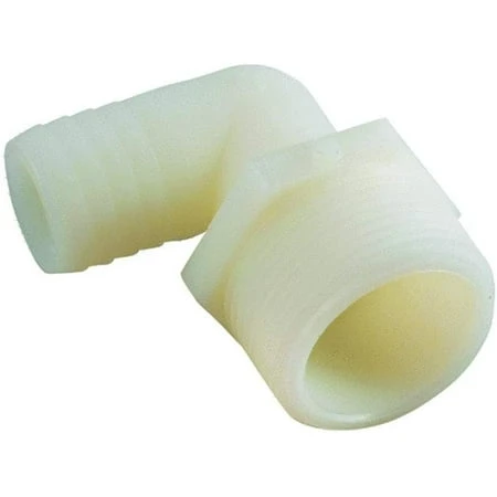 53720-0404 1/4" I.d. X 1/4" Male Pipe Thread Nylon Hose Barb Elbow
