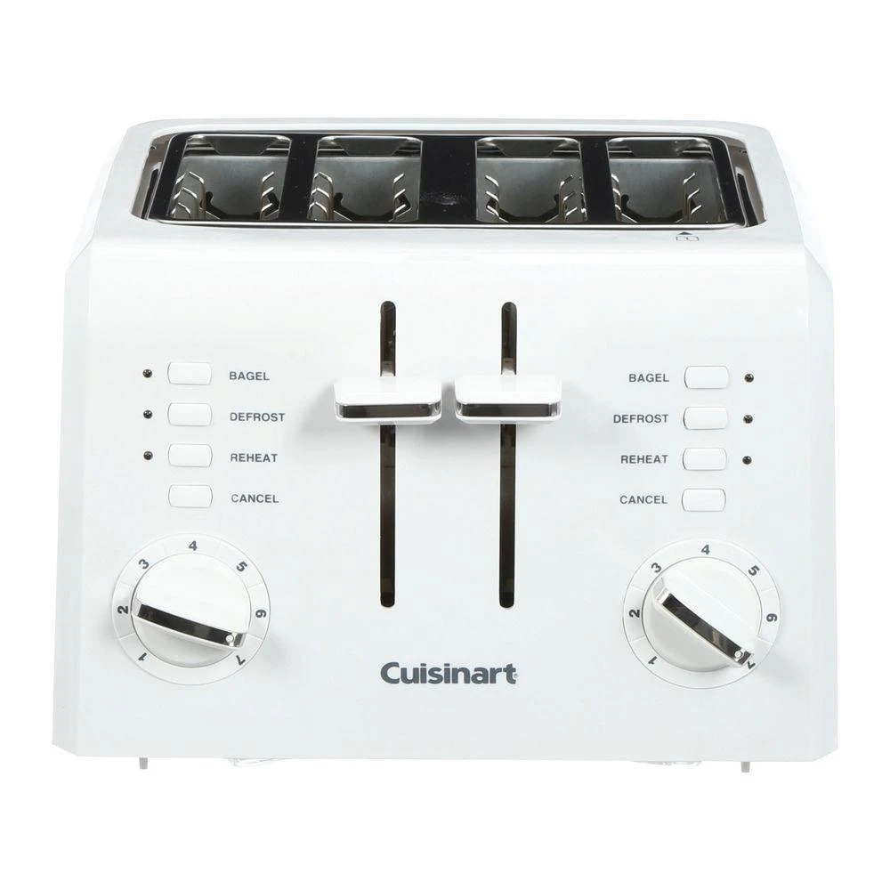 Compact 4-slice Metal Toaster Model Cpt-142 In White