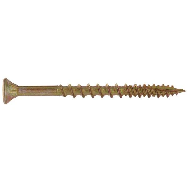Pro Crafter Premium Wood Screws 6 X 1 Inch Flat Head Square Drive 100 Pieces